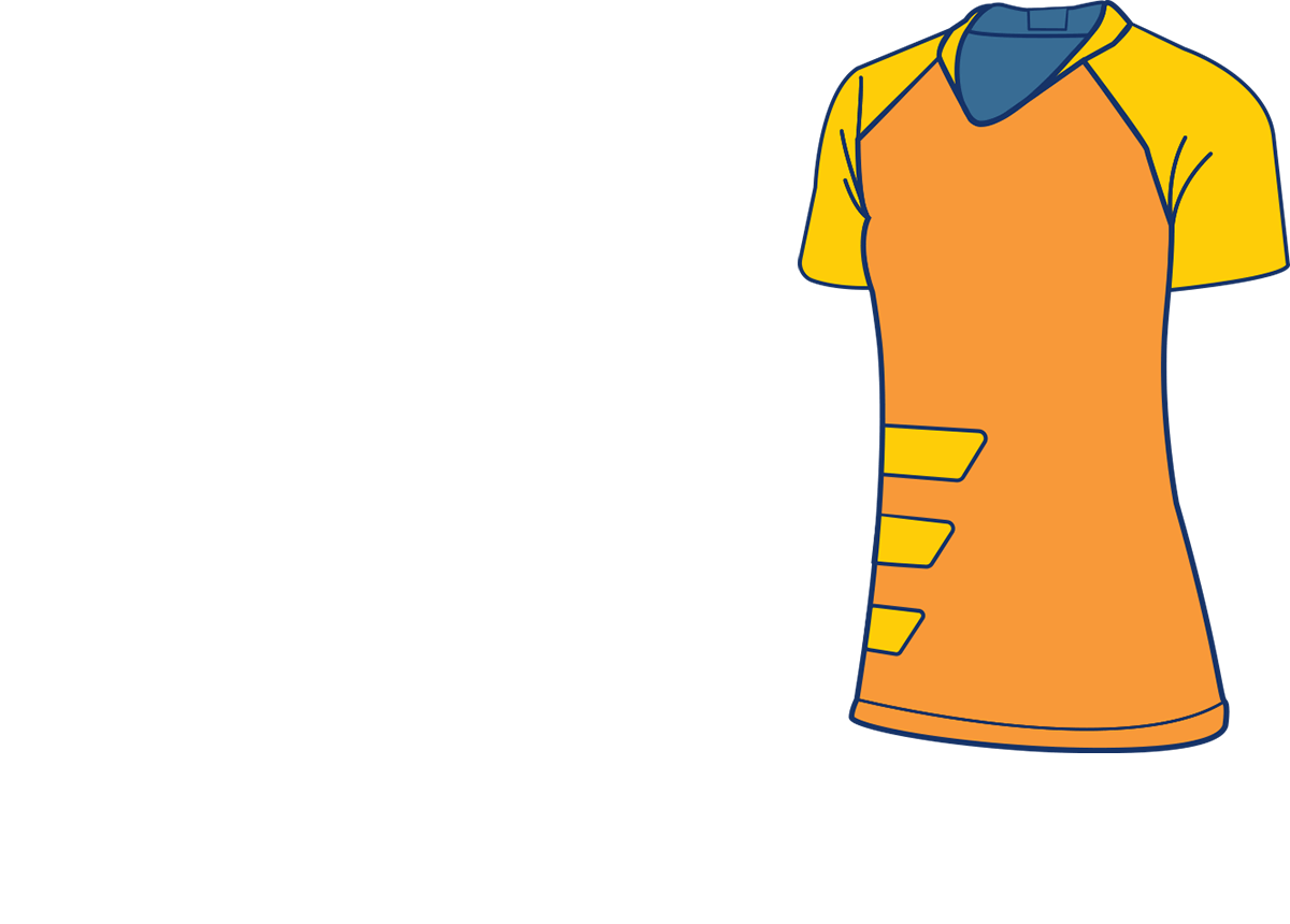 A short-sleeved athletic shirt.